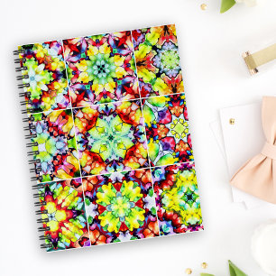 Caderno Espiral Azulejos do Mediterrâneo, Azulejos de Tinta Álcool