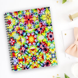 Caderno Espiral Azulejos do Mediterrâneo, Azulejos de Tinta Álcool