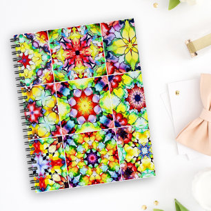 Caderno Espiral Azulejos do Mediterrâneo, Azulejos de Tinta Álcool
