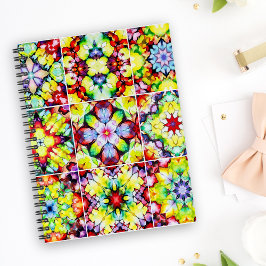 Caderno Espiral Azulejos do Mediterrâneo, Azulejos de Tinta Álcool