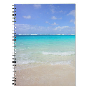 Caderno Espiral Azure Blue Caribe Praia Tropical