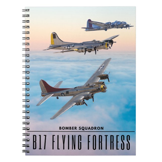 CADERNO ESPIRAL B-17 BOMBRA DE FORTALHO-VOADOR (Frente)