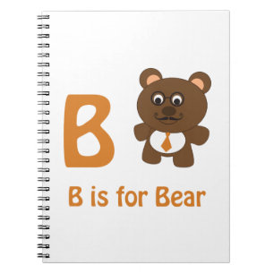 Caderno Espiral B é de Urso