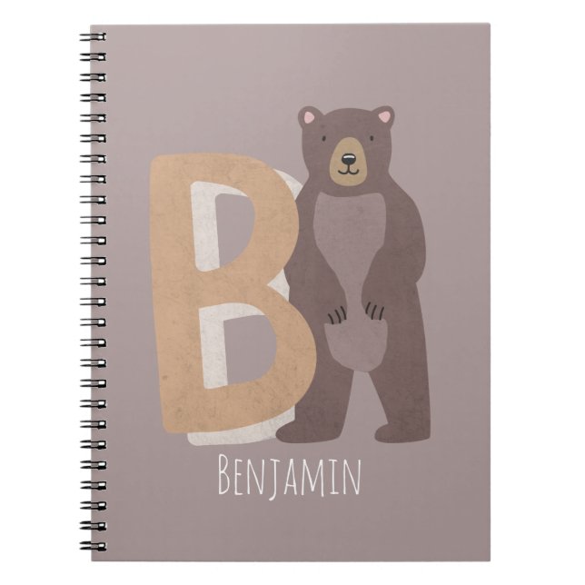 Caderno Espiral B para Urso (Frente)