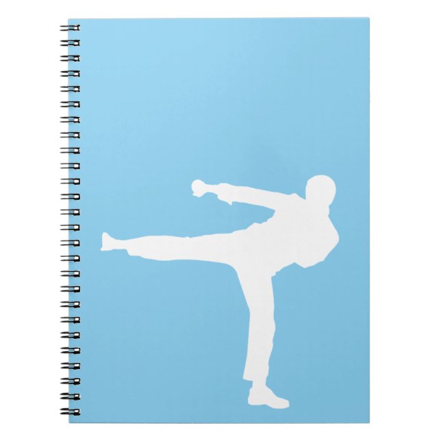 Caderno Espiral Baby Blue Karate (Frente)
