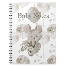 Caderno Espiral Baby Boho Balloon e Baby Mouse