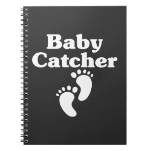 Caderno Espiral Baby Catcher Midwife Cute Doula Birth