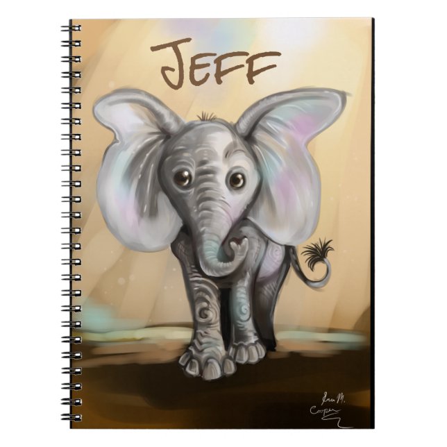 Caderno Espiral Baby Elephant (Frente)