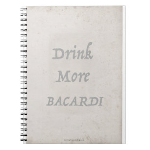Caderno Espiral bacardi por Tony fernandes