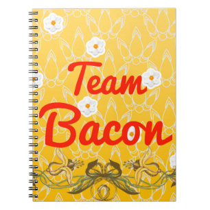 Caderno Espiral Bacon da equipe