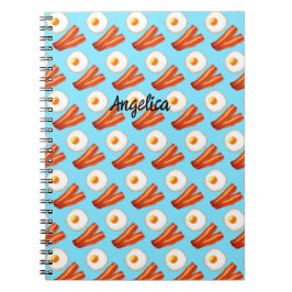 Caderno Espiral Bacon E Ovo De Café Da Manhã