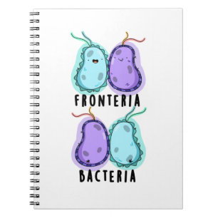 Caderno Espiral Bactérias Fronteria — Tropa Biológica Fofa