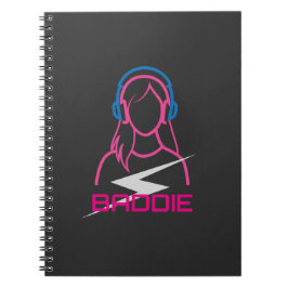 Caderno Espiral Baddie Lifestyle DJ Headphones