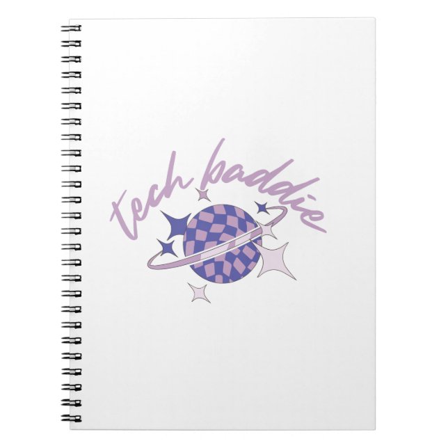 Caderno Espiral Baddie técnico (Variação 2) Notebook espiral (Frente)