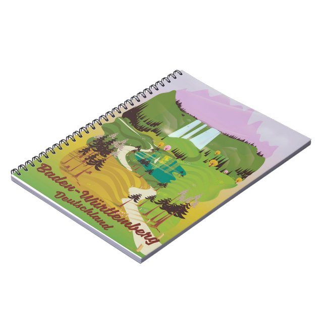 Caderno Espiral Baden-Württemberg alemanha (Left Side)