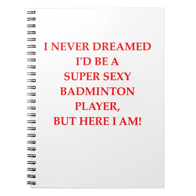 Caderno Espiral badminton (Frente)
