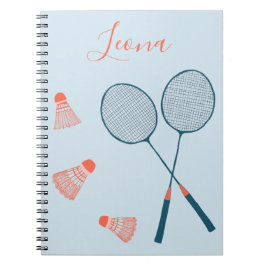 Caderno Espiral Badminton para dois notebooks personalizados