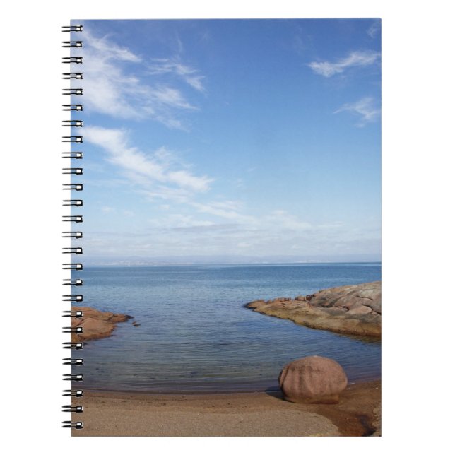 Caderno Espiral Baía da Lua de mel, Baía de Coles, Freycinet (Frente)