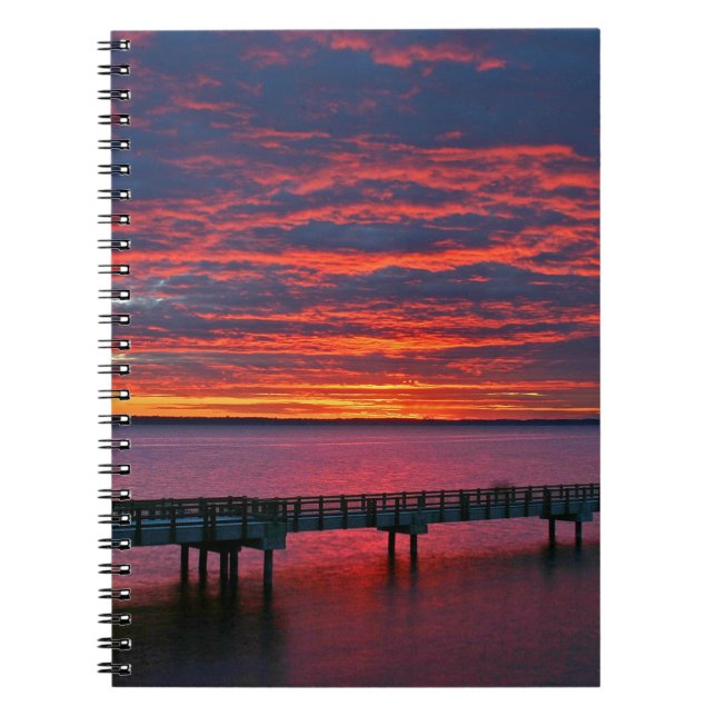 Caderno Espiral Baía de Bellingham, Sunset (Frente)