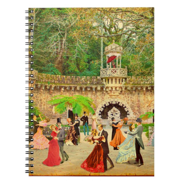Caderno Espiral Bailando vais na Quinta da Regaleira (Portugal) (Frente)