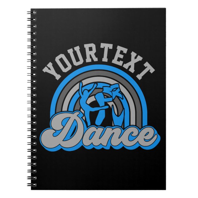 Caderno Espiral Bailarina ADD TEXTO Dançarina Clássica Performer (Frente)