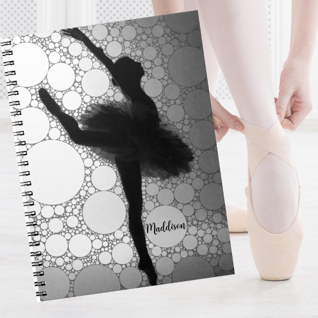 Caderno Espiral Bailarina de Dança Ballet Personalizada (Criador carregado)