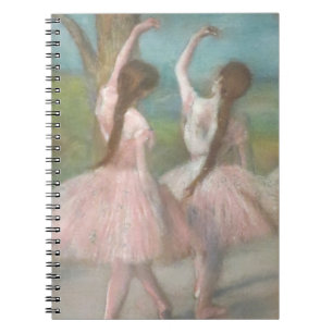 Caderno Espiral Bailarinas em Rosa Edgar Degas