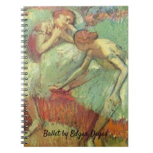 Caderno Espiral Bailarinas em Verde de Edgar Degas, Balé Antigo