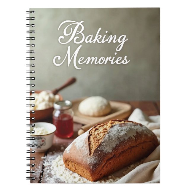 Caderno Espiral Baking Recipes (Frente)