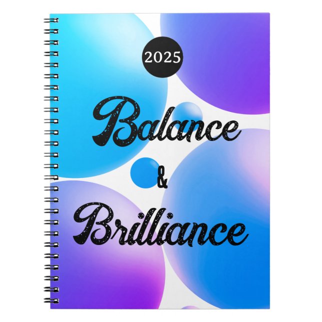 Caderno Espiral BALANCE and BRILLIANCE Spiral Notebook (Frente)