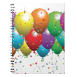 Caderno Espiral balão_aniversário_cartão_personalizar-r11e61ed9b90