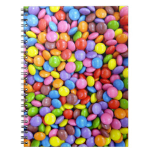 Caderno Espiral Balas Coloridas