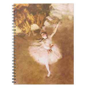Caderno Espiral Balé Dancer Degas Star Painting