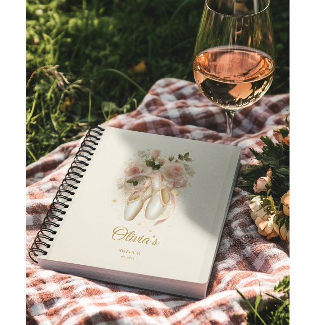 Caderno Espiral Balé Rosé Soirée, personalizado (Criador carregado)