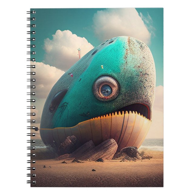Caderno Espiral Baleia estranha (Frente)