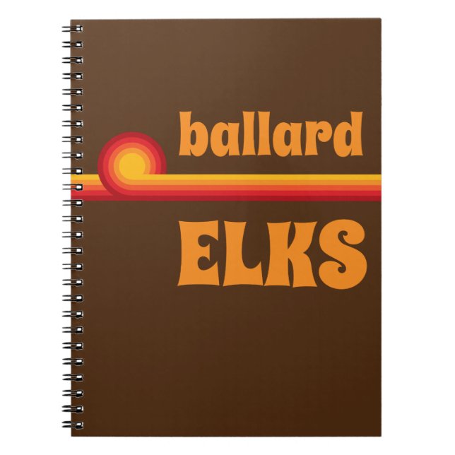 Caderno Espiral Ballard Elks Retro Rainbow (Frente)