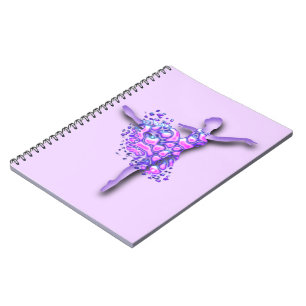 Caderno Espiral Ballerina Balé Roxo