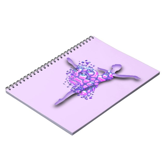 Caderno Espiral Ballerina Balé Roxo (Left Side)