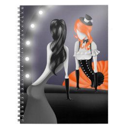 Caderno Espiral Ballerina Excêntrica & Dançarina reflexão cabelo l