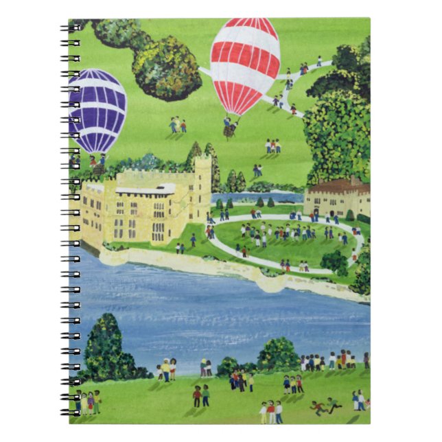 Caderno Espiral Ballooning em Leeds Castle (Frente)