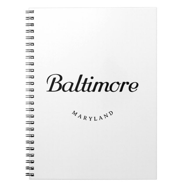 Caderno Espiral Baltimore MD (Frente)