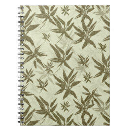 Caderno Espiral Bambu em Beige Sheers - padrão de superfície unifo