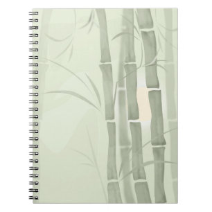 Caderno Espiral Bambu verde