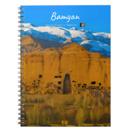 Caderno Espiral Bamyan, Afeganistão - Vale do Penhasco de Buda