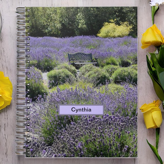 Caderno Espiral Banco de Lavandas em Sequim (Criador carregado)