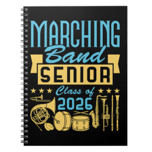 Caderno Espiral Banda Marcial Turma Sênior de 2026