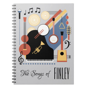 Caderno Espiral Banda Personalizada do Livro Bauhaus