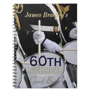 Caderno Espiral Banda Real Britânica 60º Livro de Aniversário