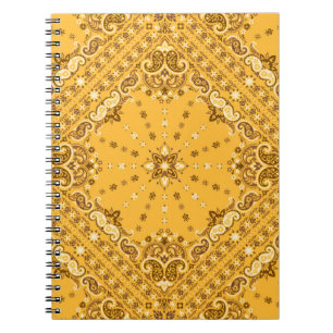Caderno Espiral Bandana Boho: Paisley Impressão Revival