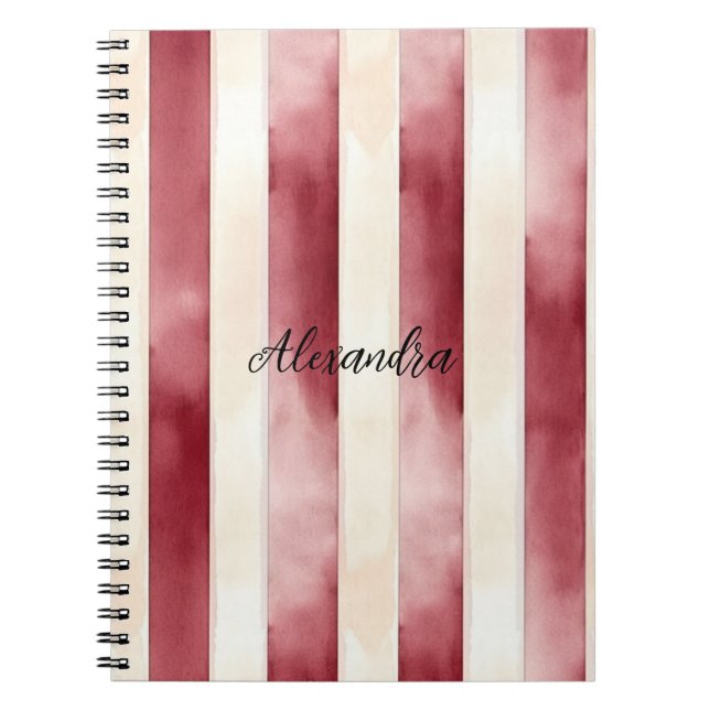 Caderno Espiral Bandas de Creme (Frente)